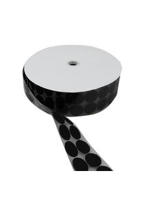 Hook and loop dots roll, hook | 33 mm | black, nylon|polyester