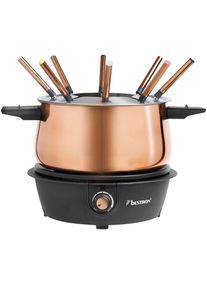 1500 Watt Fondue Set 8x Fourches Température Pot De Conception En Cuivre Réglable Détachable Bestron AFD850CO