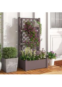 MAISONCHIC - Jardinière à 3 hauteurs avec arrosage automatique lit de jardin avec indicateur de niveau d'eau café CWXT5490