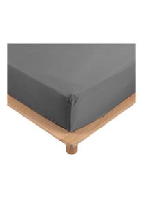 Vendorflair - Drap Housse Percale - Bonnet 30 Cm - Plusieurs Tailles - Plusieurs Coloris - 180x200cm - anthracite homeflair