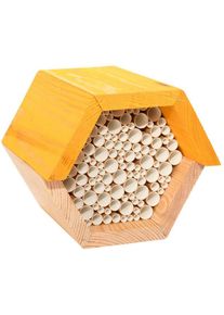 Maison à abeilles hexagonale en bois Animallparadise