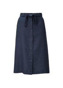 Manufactum Damen-Leinenrock geknöpft Blau 40