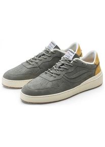 Genesis Footwear Herren-Sneaker Nubuk G-Soley Grau-Ocker 45