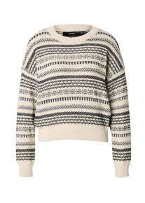 Véro Moda VERO MODA Sweter 'VMAMAZING' dla kobiet ecru / czarny Rozmiar XS