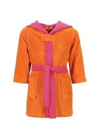 Vossen Kinderbademantel , Orange , Textil , Uni , Gr. 146/152 , unisex , ISO 9001, Fkt, Made in Austria, Oeko-Tex® Standard 100 , hochwertige Qualität , Pflegen, Baden, Kapuzenhandtücher