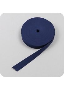 Bias binding tape, polyester, 20 mm (reel with 25 m) dark blue