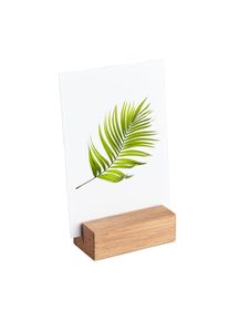 1 Card holder wood 60 mm | Oak | straight insertion slot | oiled, oak wood