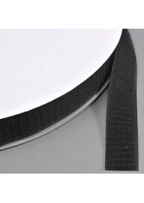 Hook and loop fasteners - tape, for sewing, hooks only (Roll with 25 m) 16 mm | black, nylon|polyester