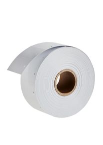 Cardboard labels on roll 30 x 50 mm, white