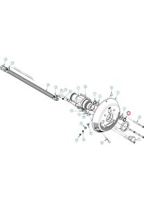 Hugo Lahme Piezo-Schalter Gegenstromanlage Taifun, Kabellänge 5m, Edelstahl