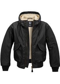 Brandit CWU Hooded, stoffen jas , kleur: zwart , maat: XL