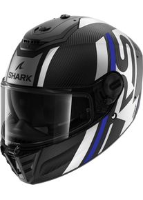 SHARK Spartan RS Carbon Shawn, integraalhelm , kleur: Mat Zwart/Blauw/Zilver , maat: L