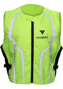 Modeka Fahrschule, chaleco reflectante , color: Amarillo Neón/Negro , tamaño: L