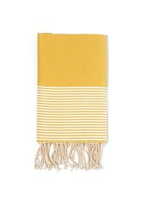 Vendorflair - Fouta de Plage Abeille 100% coton Grande Taille- Douceur et confort Serviette de Plage - 100x200cm - Jaune homeflair