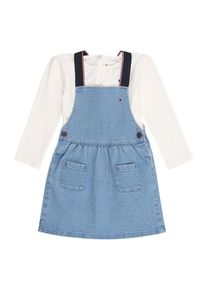 Tommy Hilfiger Kombinezon 'DENIM DUNGAREE DRESS' dla dziewczynek niebieski denim Rozmiar 56