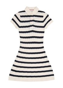 Tommy Hilfiger Rochie 'SWEATER DRESS SS' Fete albastru, alb, Mărimea 3