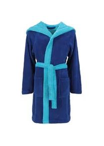 Vossen Kinderbademantel , Blau , Textil , Uni , Gr. 134/140 , unisex , ISO 9001, Fkt, Made in Austria, Oeko-Tex® Standard 100 , hochwertige Qualität , Pflegen, Baden, Kapuzenhandtücher