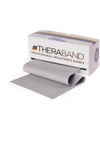 TheraBand Übungsband, 5.50 m x 12.8 cm, super stark (silber)