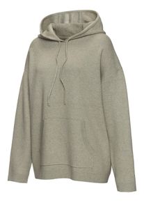 ELBSAND Dames Hoodie in olijf gemêleerd ,maat 32/34, Witt, 50% Polyester, 50% Viscose