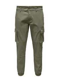 Only & Sons Only & Sons, Mænd, Cargobukser 'ONSCam Stage', Khaki, Størrelse 29