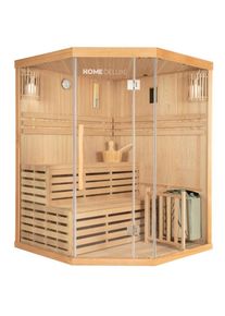 Sauna traditionnel skyline xl - 150 x 150 cm pour 3 personnes - Home Deluxe