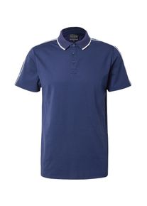 Guess Poloshirt 'QUATTRO' Herren blau Größe L Unifarben