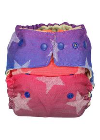 Allerlei Windeln Wollüberhose - Stars marbella (Laschen violett) Größe 2 (8-15kg)