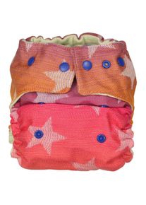 Allerlei Windeln Wollüberhose - Stars Marbella (Laschen orange) Größe 2 (8-15kg)