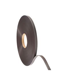Magnetic tape without adhesive 25 mm | 2 mm | 100 m, ferrite, black