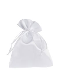 10 Satin bags 100 x 130 mm | white