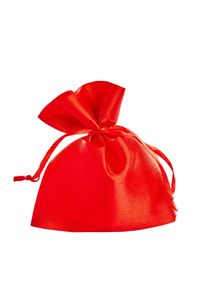 10 Satin bags 80 x 100 mm | red
