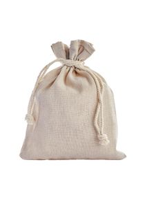 5 Small bags linen look, narrow side open, natural colour, pack of 5 pieces, 180 x 240 mm, linen|cotton|polyester, nature