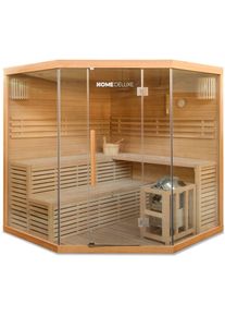 Sauna traditionnel skyline big xl - 200 x 200 cm pour 6 personnes - Home Deluxe