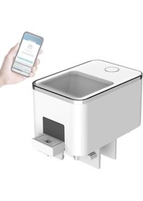 Lntyq - Distributeur automatique de nourriture pour poissons d'aquarium, 100 ml, contrôle par application WiFi réglable, double protection