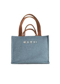 Marni Cotton Shopping Bag, Opal / Moca