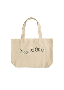 Museum of Peace & Quiet Wordmark Tote Bag, Bone
