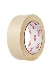 50 m Masking tape white, 38 mm, flat crepe, heat resistant up to 60°C