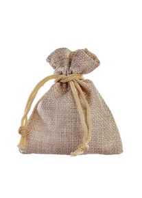 10 Jute bags 80 x 100 mm | nature light, jute|polyester