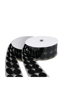 1 Set - Hook and loop dots roll, Set - Hook & Loop | 45 mm | black, nylon|polyester