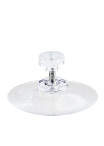 1 Thumb screw suction cups 50 mm | M4, 10 mm long | knurled nut made of transparent plastic, soft PVC
