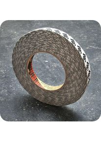 50 m 3M 9086, double-sided paper fleece adhesive tape, very strong acrylic adhesive 15 mm, translucent