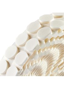 Double-sided adhesive discs, PE foam, 3 mm thick, permanent/permanent 20 mm | 1000 pcs, paper, white