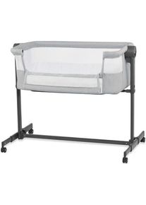 Patut 2 in 1 Kinderkraft Co Sleeper Neste Up, inaltime reglabila, poliester (Gri)
