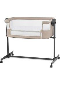 Patut 2 in 1 Kinderkraft Co Sleeper Neste Up 2, inaltime reglabila, poliester (Bej)