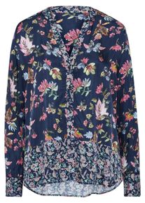 Peter Hahn - Blouse, blauw, Maat 36, viscose