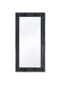 MAISONCHIC Miroir mural, Miroir déco, Miroir Salon style baroque 100x50 cm noir WFE238574 Maison Chic