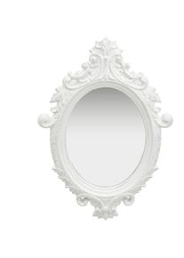 MAISONCHIC Miroir mural, Miroir déco, Miroir Salon style château 56x76 cm Blanc WFE473784 Maison Chic