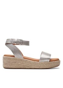 Clarks Leren sleehaksandalen zilverkleurig - 55% | Maat: 41 |