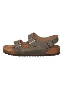 Birkenstock Leren sandalen "Milano" bruin - wijdte S - 32% | Maat: 42