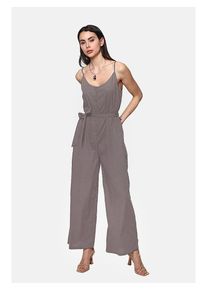 Le Jardin du Lin Linnen jumpsuit lichtbruin - 78% | Maat: 36 |
